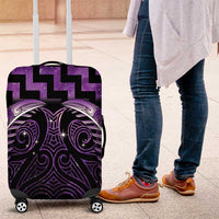 Purple Matariki New Zealand Luggage Cover Maori Poutama Galaxy Vibes LT14 Purple - Polynesian Pride
