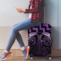 Purple Matariki New Zealand Luggage Cover Maori Poutama Galaxy Vibes LT14 - Polynesian Pride