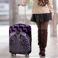 Purple Matariki New Zealand Luggage Cover Maori Poutama Galaxy Vibes LT14 - Polynesian Pride