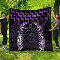 Purple Matariki New Zealand Quilt Maori Poutama Galaxy Vibes LT14 - Polynesian Pride