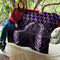 Purple Matariki New Zealand Quilt Maori Poutama Galaxy Vibes LT14 - Polynesian Pride