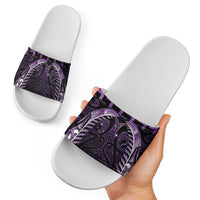 Purple Matariki New Zealand Slide Sandals Maori Poutama Galaxy Vibes - Polynesian Pride