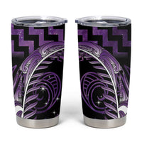Purple Matariki New Zealand Tumbler Cup Maori Poutama Galaxy Vibes LT14 Purple - Polynesian Pride