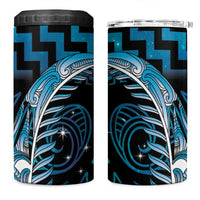 Blue Matariki New Zealand 4 in 1 Can Cooler Tumbler Maori Poutama Galaxy Vibes LT14 One Size: 16 oz Blue - Polynesian Pride