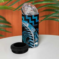 Blue Matariki New Zealand 4 in 1 Can Cooler Tumbler Maori Poutama Galaxy Vibes LT14 - Polynesian Pride
