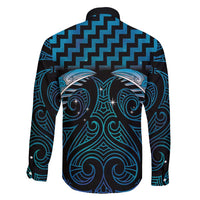 Blue Matariki New Zealand Family Matching Puletasi and Hawaiian Shirt Maori Poutama Galaxy Vibes LT14 - Polynesian Pride