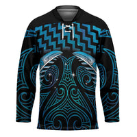 Blue Matariki New Zealand Hockey Jersey Maori Poutama Galaxy Vibes LT14 Unisex Blue - Polynesian Pride
