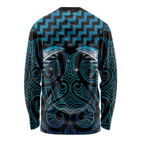 Blue Matariki New Zealand Long Sleeve Shirt Maori Poutama Galaxy Vibes LT14 - Polynesian Pride