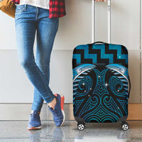Blue Matariki New Zealand Luggage Cover Maori Poutama Galaxy Vibes LT14 - Polynesian Pride
