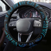 Blue Matariki New Zealand Steering Wheel Cover Maori Poutama Galaxy Vibes LT14 - Polynesian Pride