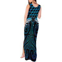 Blue Matariki New Zealand Tank Maxi Dress Maori Poutama Galaxy Vibes