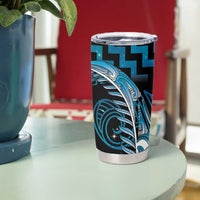 Blue Matariki New Zealand Tumbler Cup Maori Poutama Galaxy Vibes LT14 - Polynesian Pride
