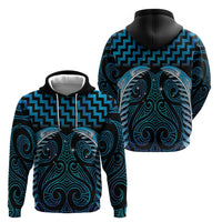 Blue Matariki New Zealand Zip Hoodie Maori Poutama Galaxy Vibes LT14 - Polynesian Pride