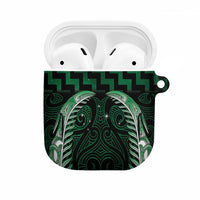 Green Matariki New Zealand AirPods Case Maori Poutama Galaxy Vibes LT14 Green - Polynesian Pride