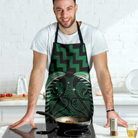 Green Matariki New Zealand Apron Maori Poutama Galaxy Vibes - Polynesian Pride