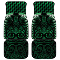 Green Matariki New Zealand Car Mats Maori Poutama Galaxy Vibes LT14 - Polynesian Pride