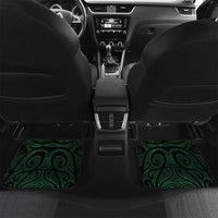Green Matariki New Zealand Car Mats Maori Poutama Galaxy Vibes LT14 Set 2pcs - Back Green - Polynesian Pride