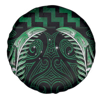 Green Matariki New Zealand Spare Tire Cover Maori Poutama Galaxy Vibes LT14 - Polynesian Pride