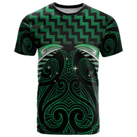 Green Matariki New Zealand T Shirt Maori Poutama Galaxy Vibes LT14 Green - Polynesian Pride
