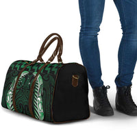 Green Matariki New Zealand Travel Bag Maori Poutama Galaxy Vibes - Polynesian Pride