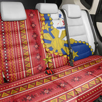 Philippines Independence Day Back Car Seat Cover Pilipinas Sun Stars Igorot Pattern
