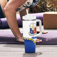 Philippines Independence Day Tumbler With Handle Pilipinas Sun Stars Igorot Pattern LT14 - Polynesian Pride