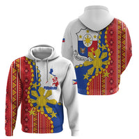 Philippines Independence Day Zip Hoodie Pilipinas Sun Stars Igorot Pattern