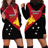 Papua New Guinea Football Hoodie Dress Go PNG Polynesian Pattern Sporty Style LT14 - Polynesian Pride