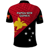 Papua New Guinea Football Polo Shirt Go PNG Polynesian Pattern Sporty Style LT14 - Polynesian Pride