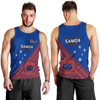 Samoa Football Men Tank Top Samoan Coat Of Arm Polynesian Sporty Style LT14 - Polynesian Pride