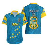 Personalised Tuvalu Islands Football Hawaiian Shirt Polynesian Pattern Sporty Style LT14 - Polynesian Pride