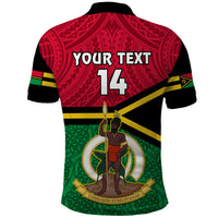 Custom Vanuatu Football Polo Shirt Vanuatuan Coat Of Arm Polynesian Flag Style LT14 - Polynesian Pride