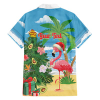 Flamingo Hawaii Summer Christmas Personalized Family Matching Summer Maxi Dress and Hawaiian Shirt Mele Kalikimaka Beachy Vibes LT14 - Polynesian Pride