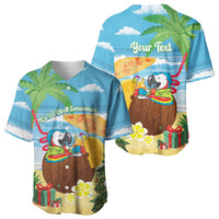 Chilling Parrot Hawaii Summer Christmas Personalized Baseball Jersey It's 5 O'Clock Somewhere Beachy Vibes LT14 - Polynesian Pride