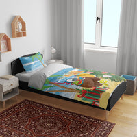 Chilling Parrot Hawaii Summer Christmas Personalized Bedding Set It's 5 O'Clock Somewhere Beachy Vibes LT14 - Polynesian Pride