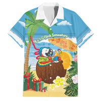 Chilling Parrot Hawaii Summer Christmas Personalized Family Matching Summer Maxi Dress and Hawaiian Shirt It's 5 O'Clock Somewhere Beachy Vibes LT14 Dad's Shirt - Short Sleeve Blue - Polynesian Pride