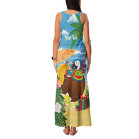 Chilling Parrot Hawaii Summer Christmas Personalized Family Matching Tank Maxi Dress and Hawaiian Shirt It's 5 O'Clock Somewhere Beachy Vibes LT14 - Polynesian Pride