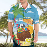 Chilling Parrot Hawaii Summer Christmas Personalized Hawaiian Shirt It's 5 O'Clock Somewhere Beachy Vibes