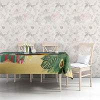 Chilling Parrot Hawaii Summer Christmas Personalized Tablecloth It's 5 O'Clock Somewhere Beachy Vibes LT14 - Polynesian Pride