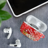 New Zealand Christmas In July AirPods Case Funny Santa Sheep Meri Kirihimete Red LT14 - Polynesian Pride