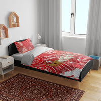 New Zealand Christmas In July Bedding Set Funny Santa Sheep Meri Kirihimete Red LT14 - Polynesian Pride