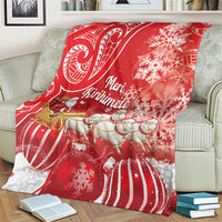 New Zealand Christmas In July Blanket Funny Santa Sheep Meri Kirihimete Red LT14 - Polynesian Pride