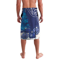 New Zealand Christmas In July Personalised Lavalava Funny Santa Sheep Meri Kirihimete Blue LT14 - Polynesian Pride
