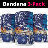 New Zealand Christmas In July Neck Gaiter Funny Santa Sheep Meri Kirihimete Blue LT14 package One Size: 25*50cm Blue - Polynesian Pride