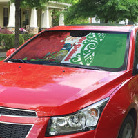 Meri Kirihimete New Zealand Auto Sun Shade Cute Santa NZ Animals and Pohutukawa LT14 - Polynesian Pride