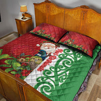 Meri Kirihimete New Zealand Quilt Bed Set Cute Santa NZ Animals and Pohutukawa LT14 - Polynesian Pride