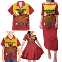 Papua New Guinea Independence Day Family Matching Puletasi and Hawaiian Shirt Since 1975 Unity In Diversity LT14 - Polynesian Pride