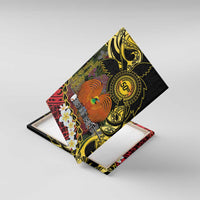 Papua New Guinea 50th Independence Anniversary Canvas Wall Art Independen Stet bilong Papua Niu Gini LT14 With Frame Black - Polynesian Pride