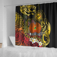 Papua New Guinea 50th Independence Anniversary Shower Curtain Independen Stet bilong Papua Niu Gini LT14 - Polynesian Pride