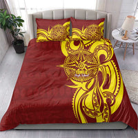 Personalised Tonga High School Bedding Set THS Tongan Ngatu Pattern - Polynesian Pride